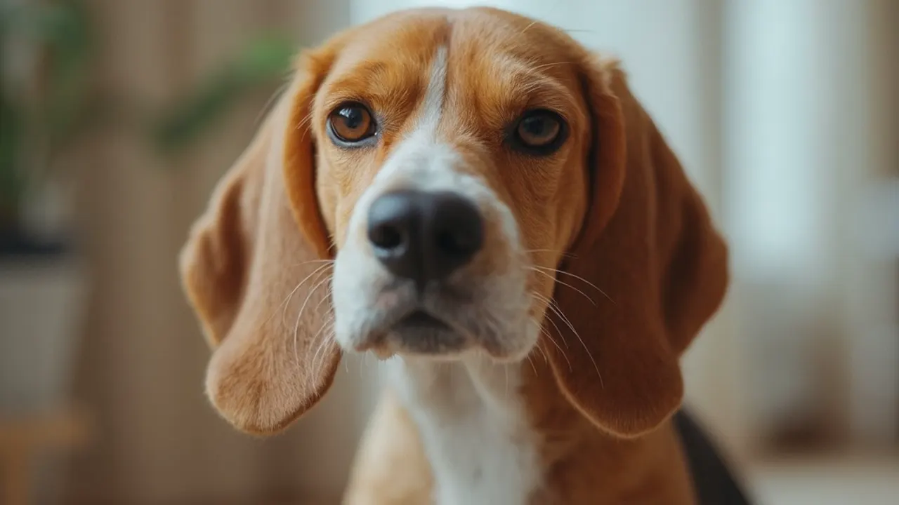 Beagle before grooming
