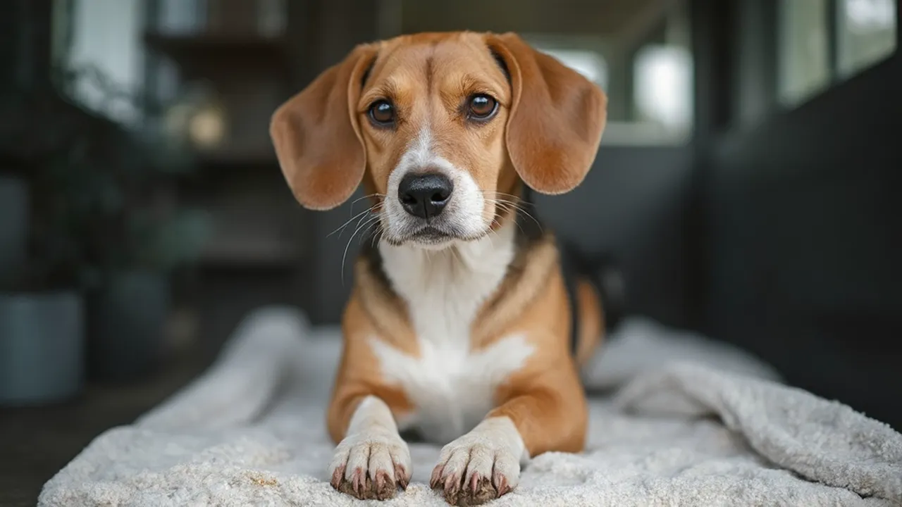 Beagle before grooming