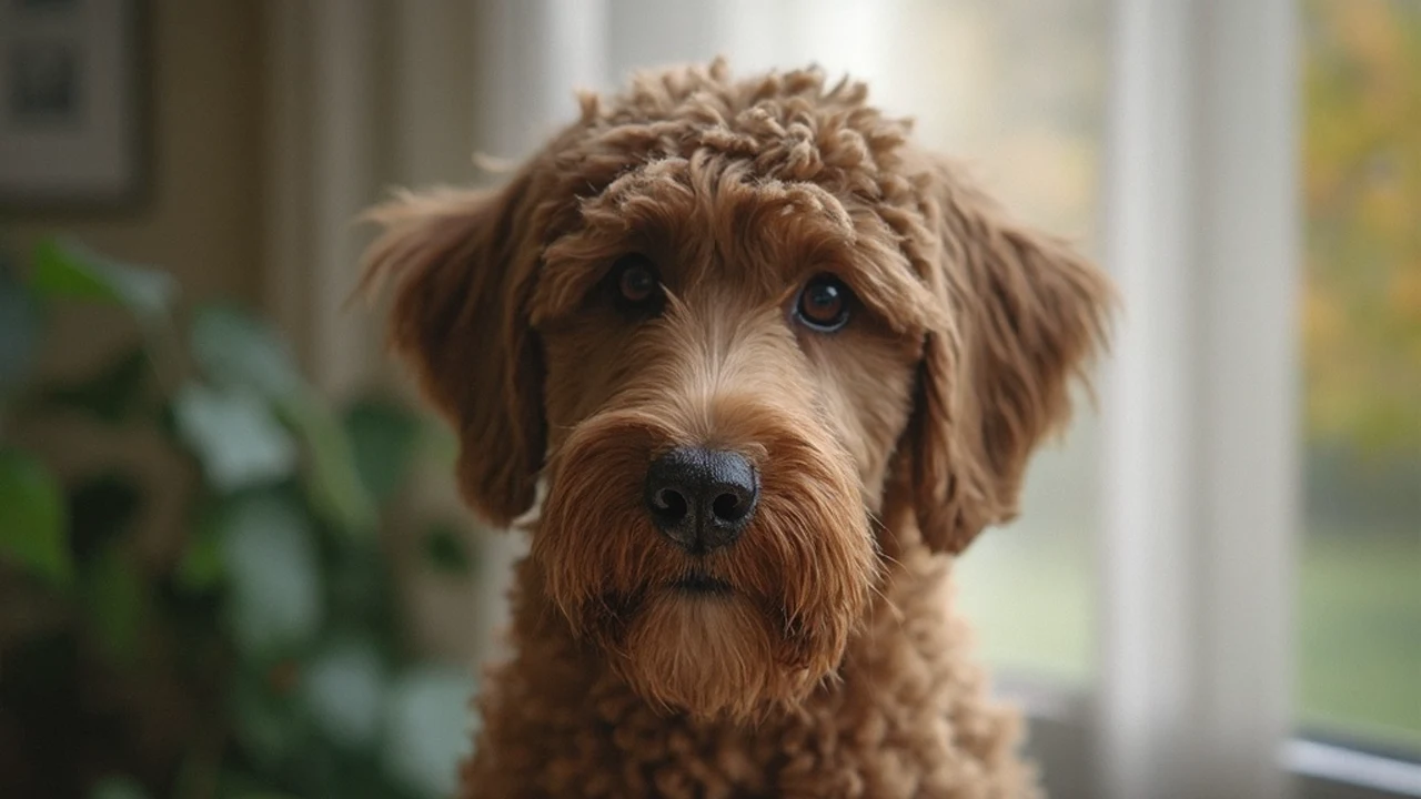 Bernedoodle before grooming