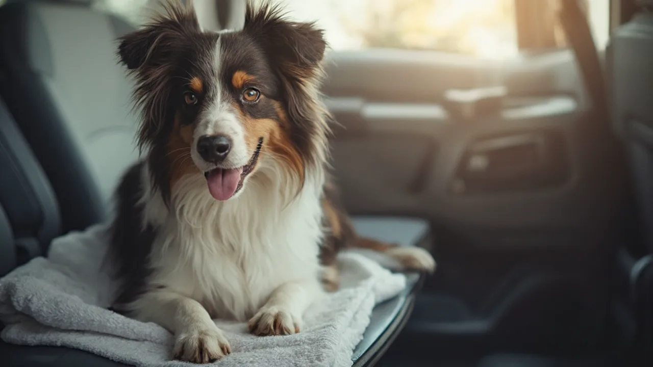 Border Collie after grooming