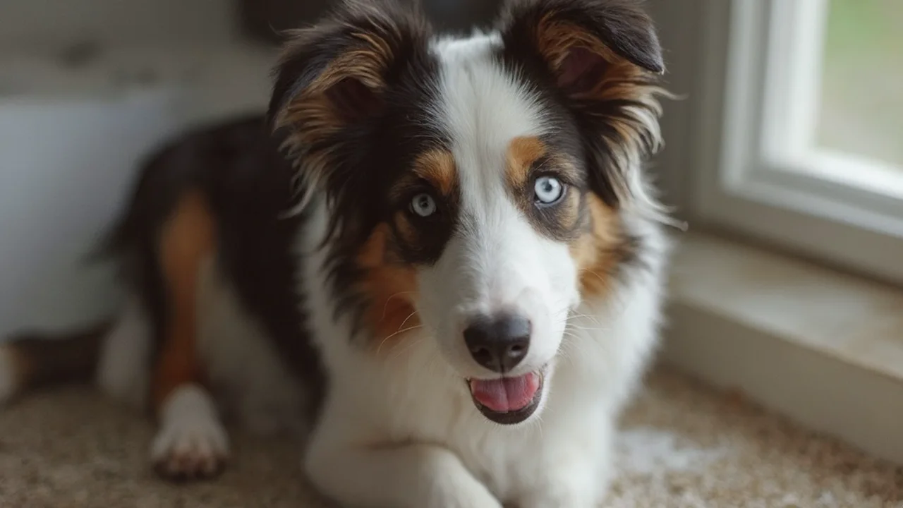 Border Collie before grooming