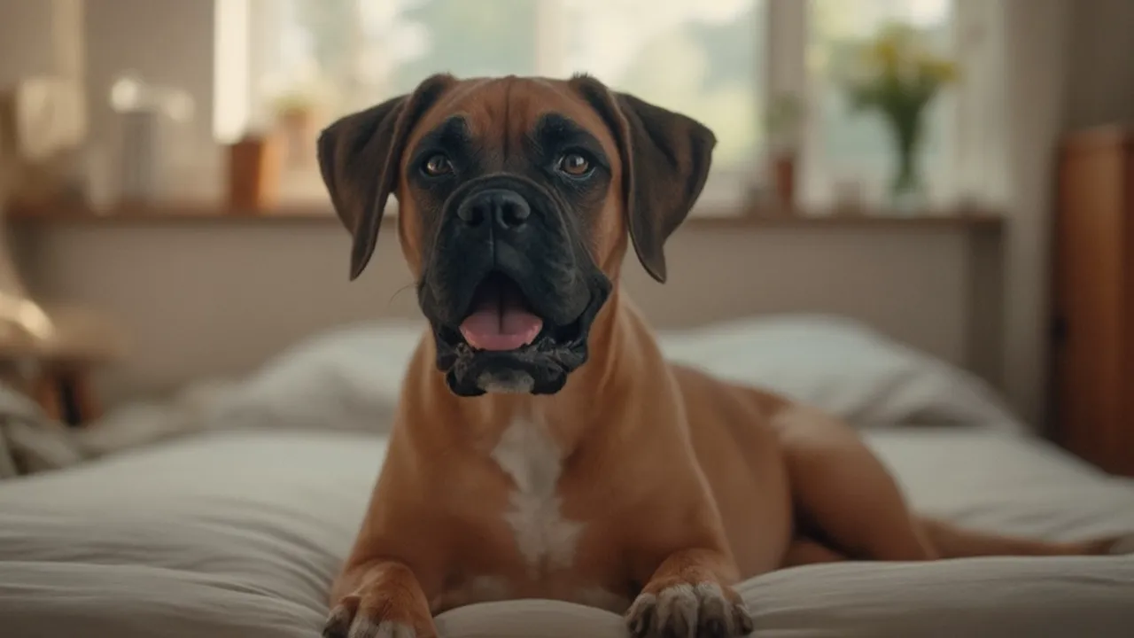 Boxer before grooming