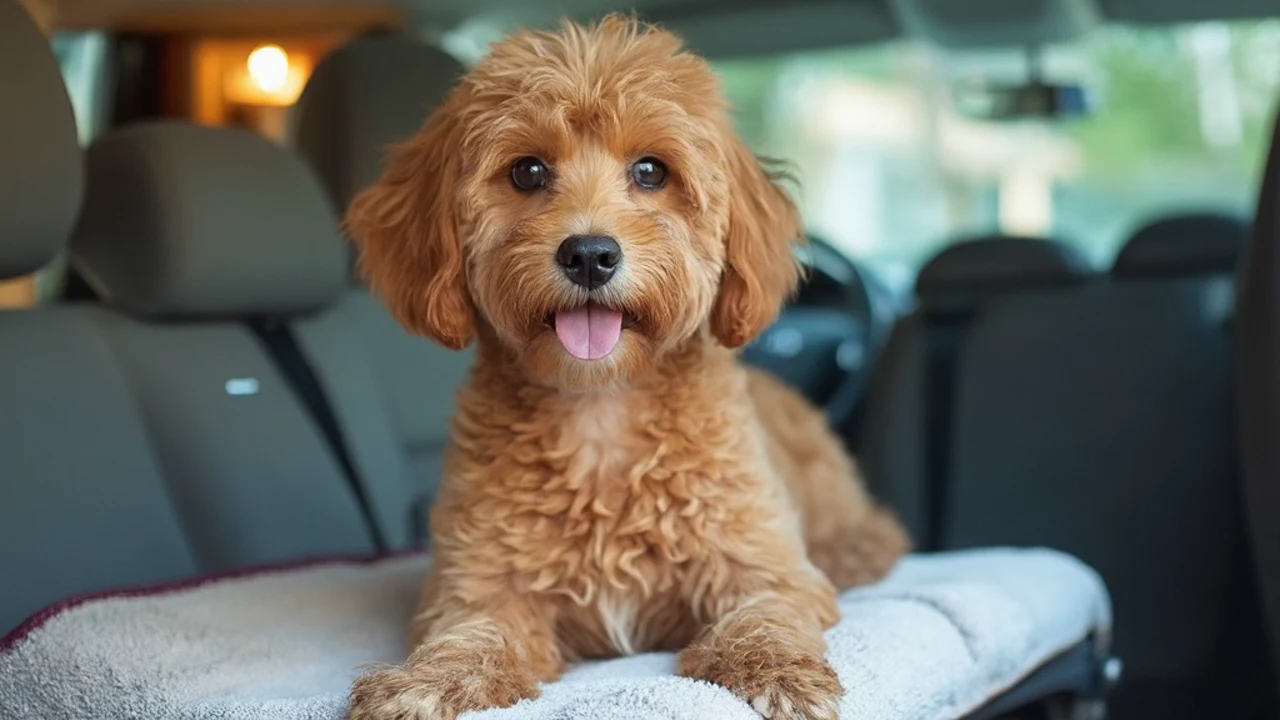Cavapoo after grooming