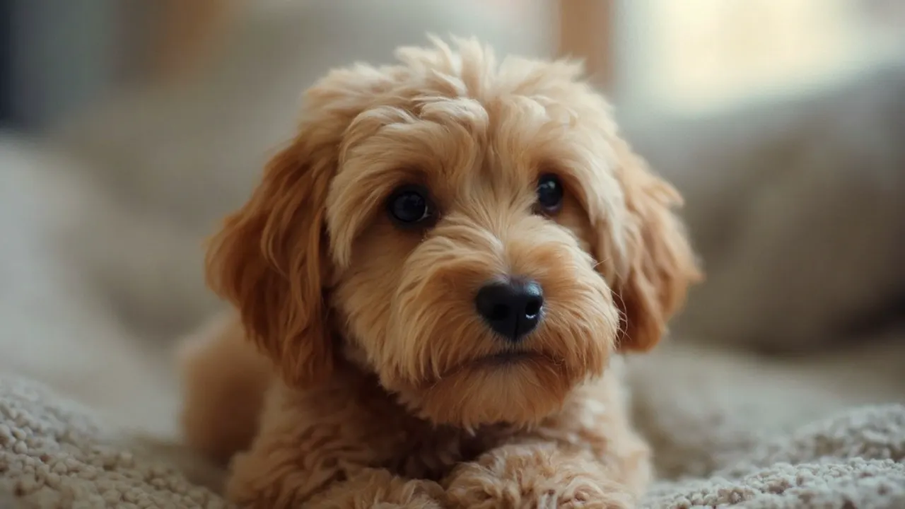 Cavapoo after maintenance trim grooming