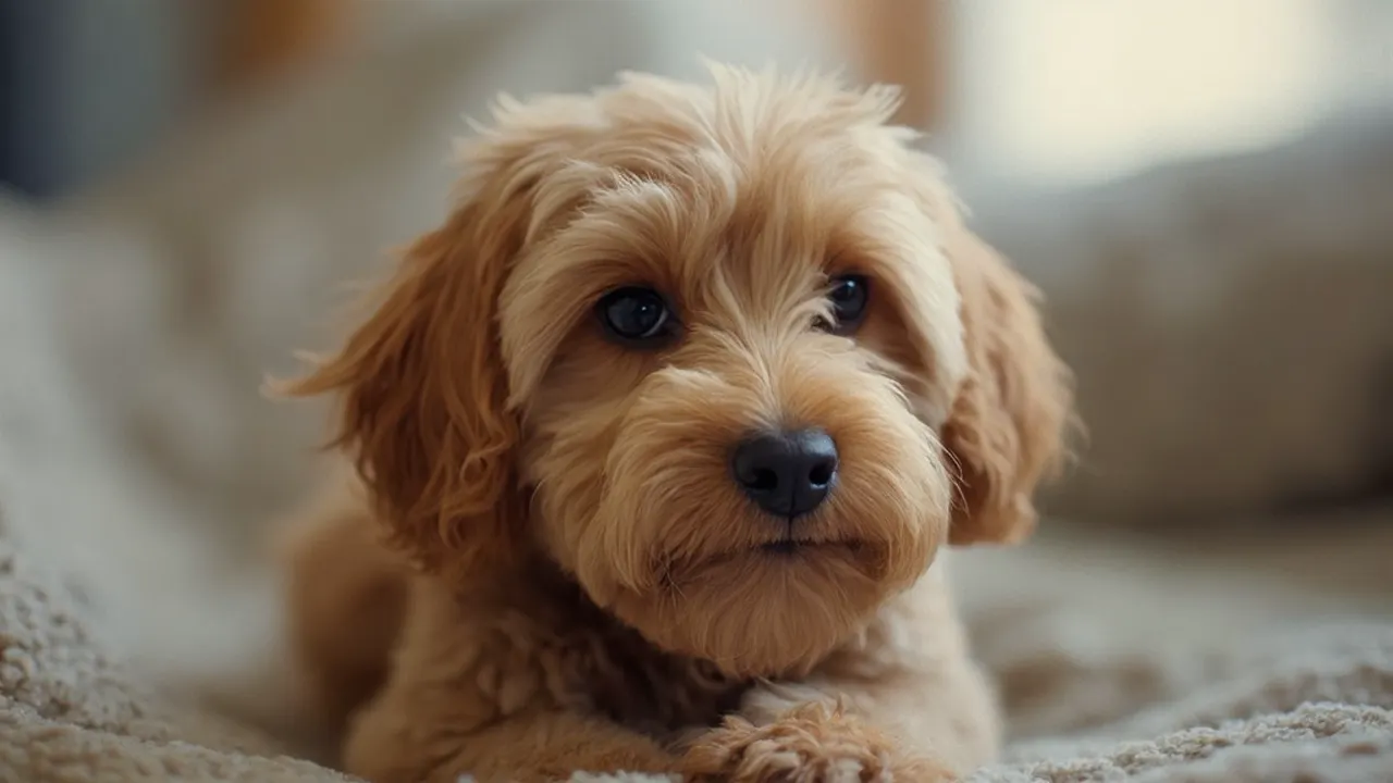 Cavapoo before grooming