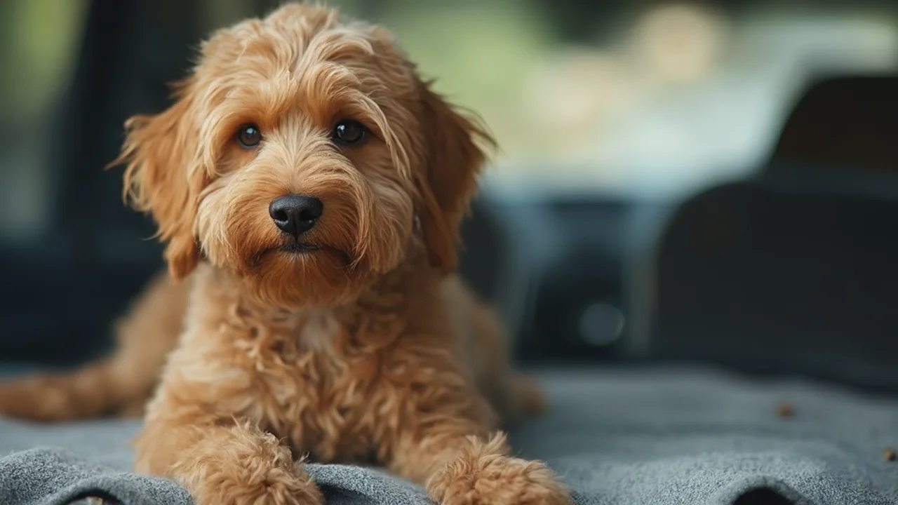Cockapoo before grooming