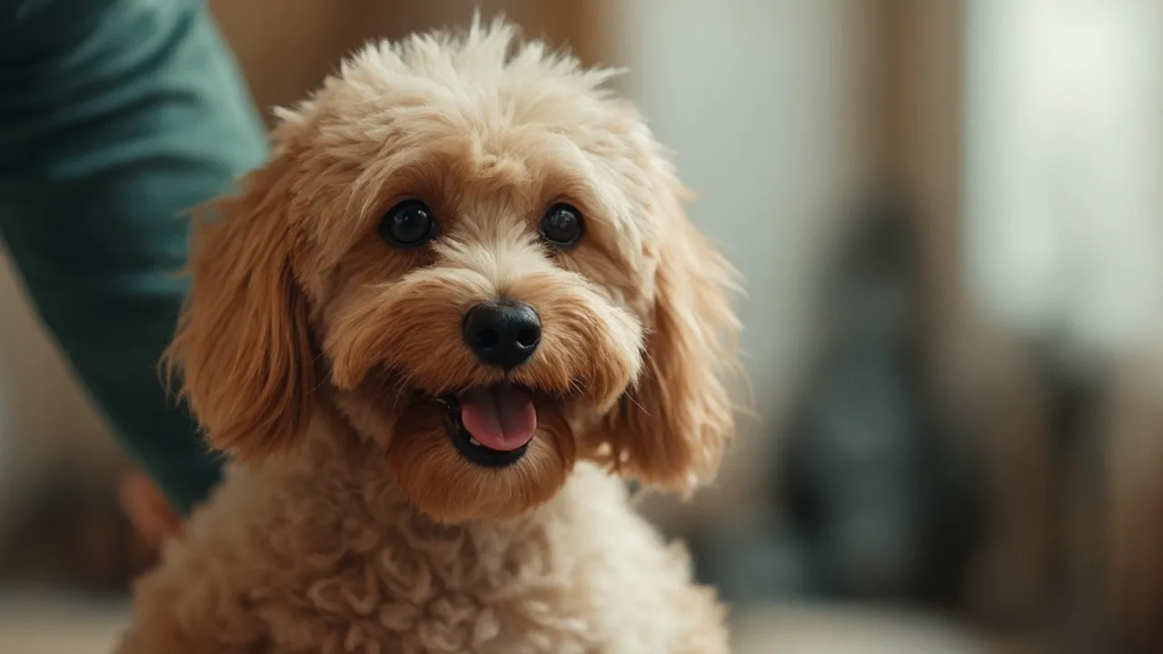 Cockapoo after grooming
