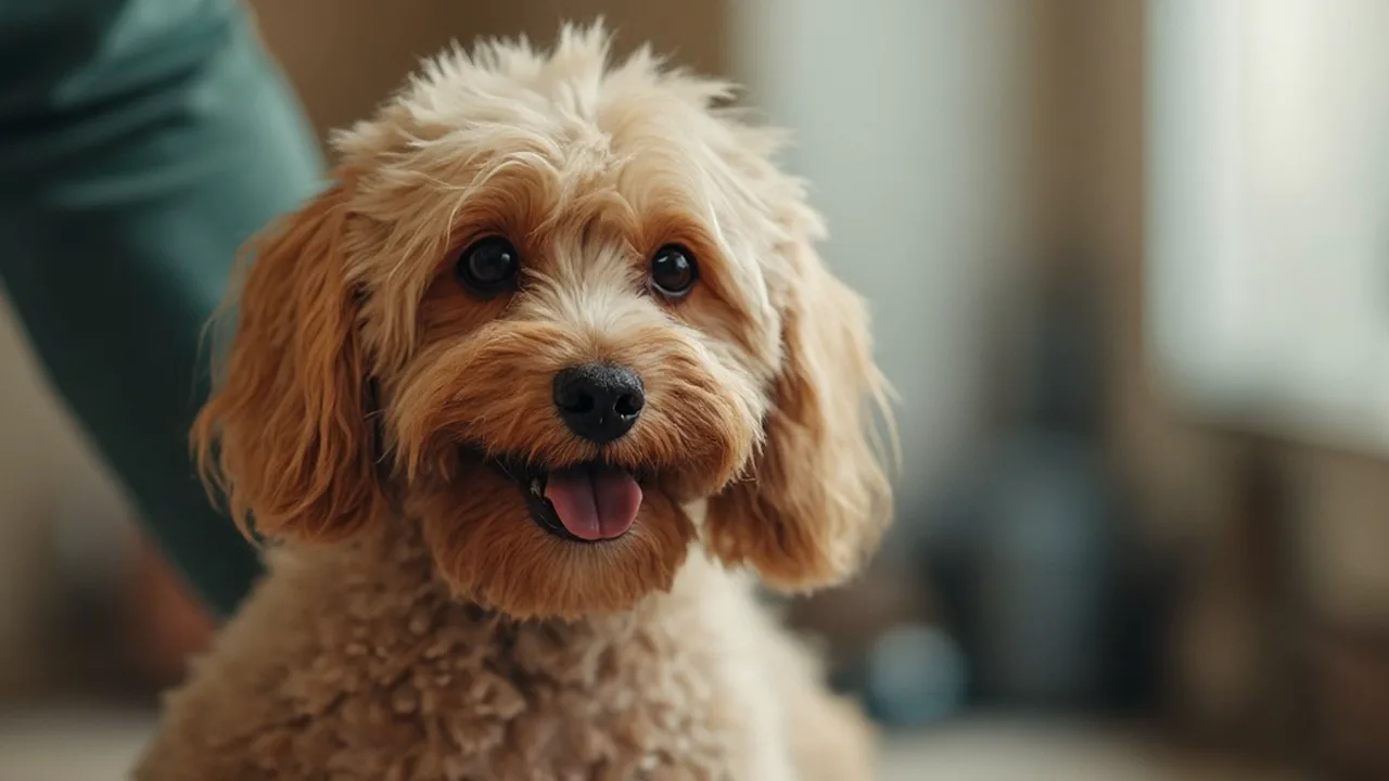 Cockapoo before grooming