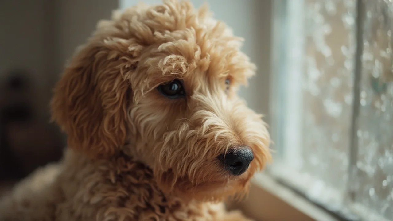 Cockapoo after maintenance trim grooming