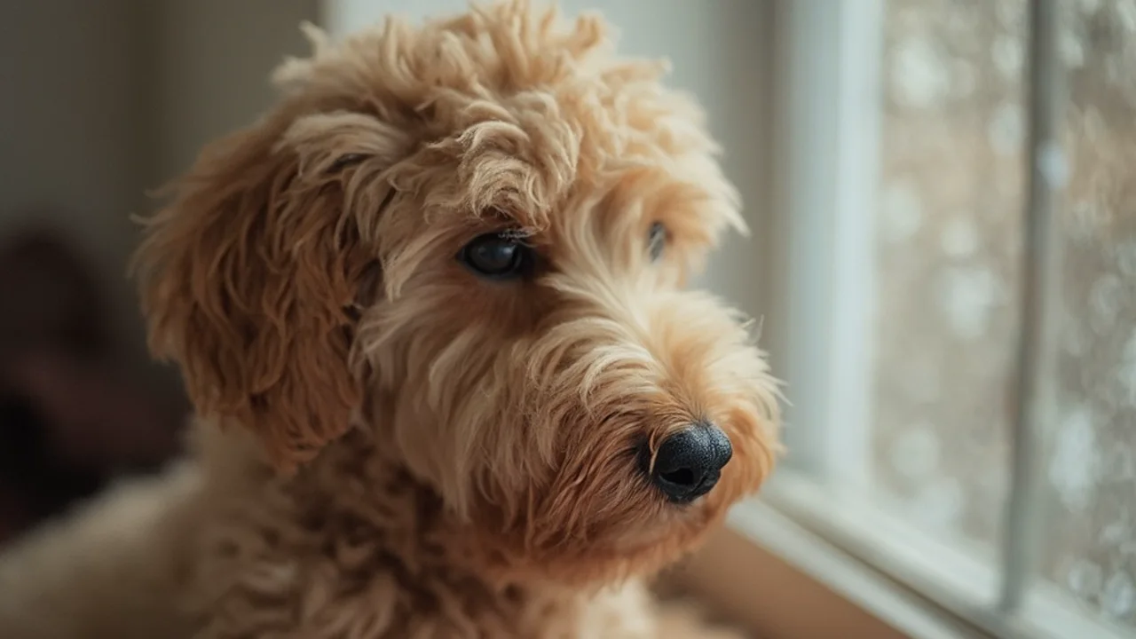 Cockapoo before grooming