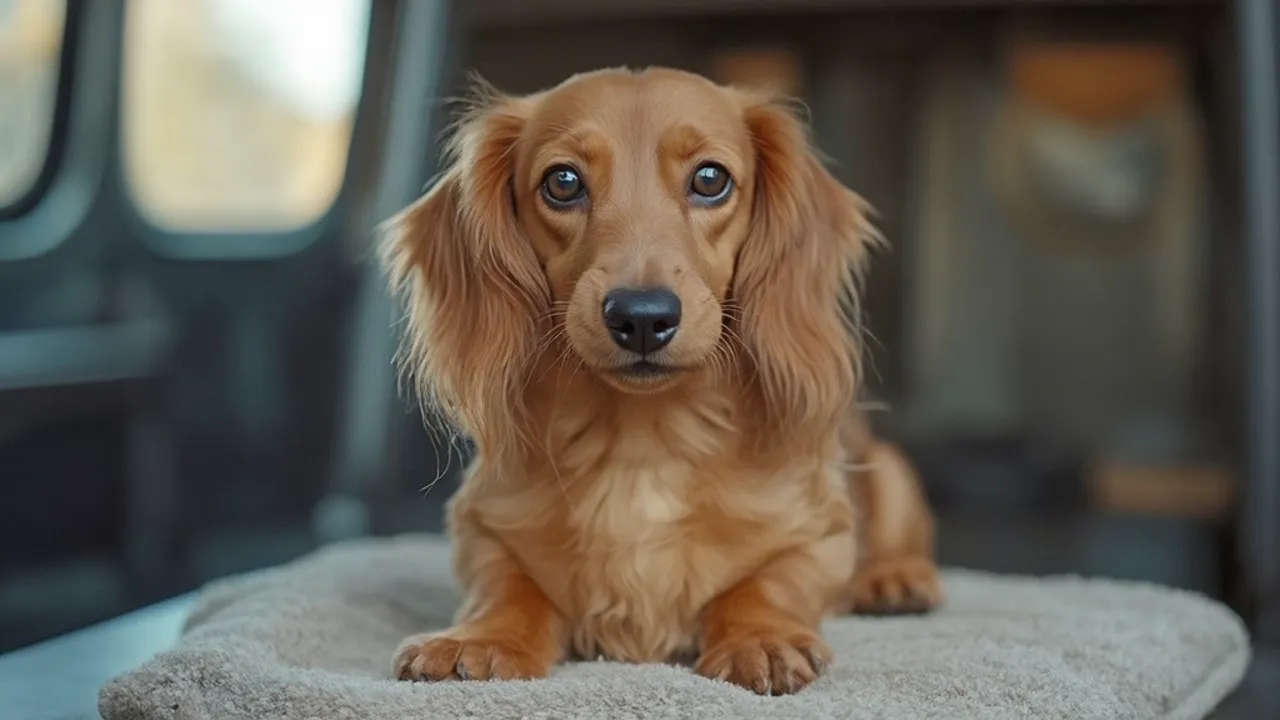 Dachshund before grooming