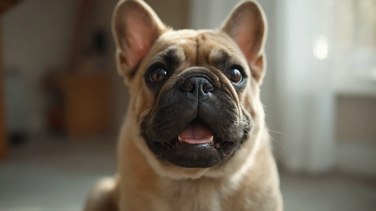 French Bulldog after grooming