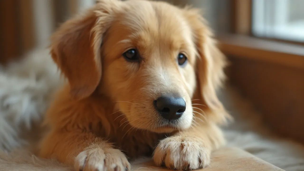 Golden Retriever after grooming