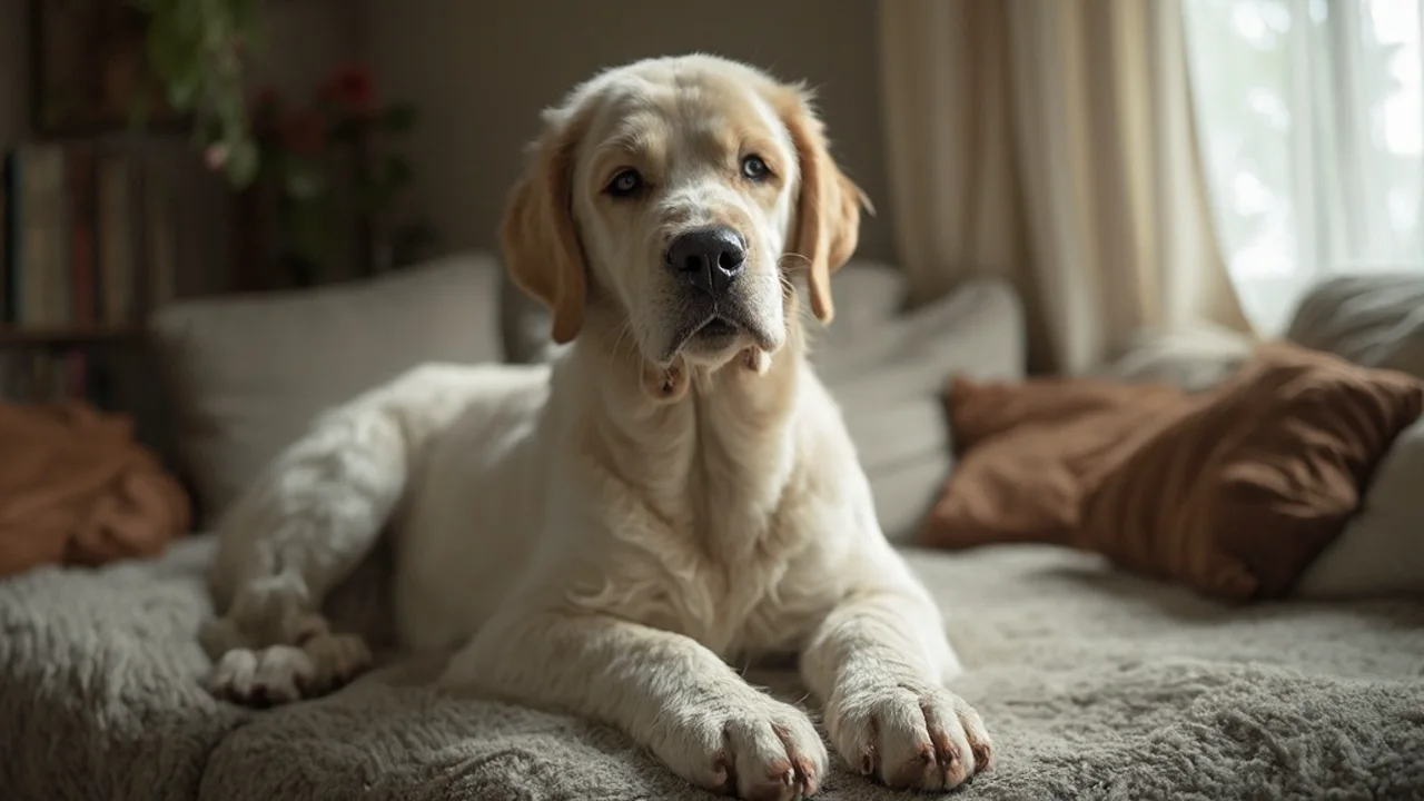 Great Dane before grooming