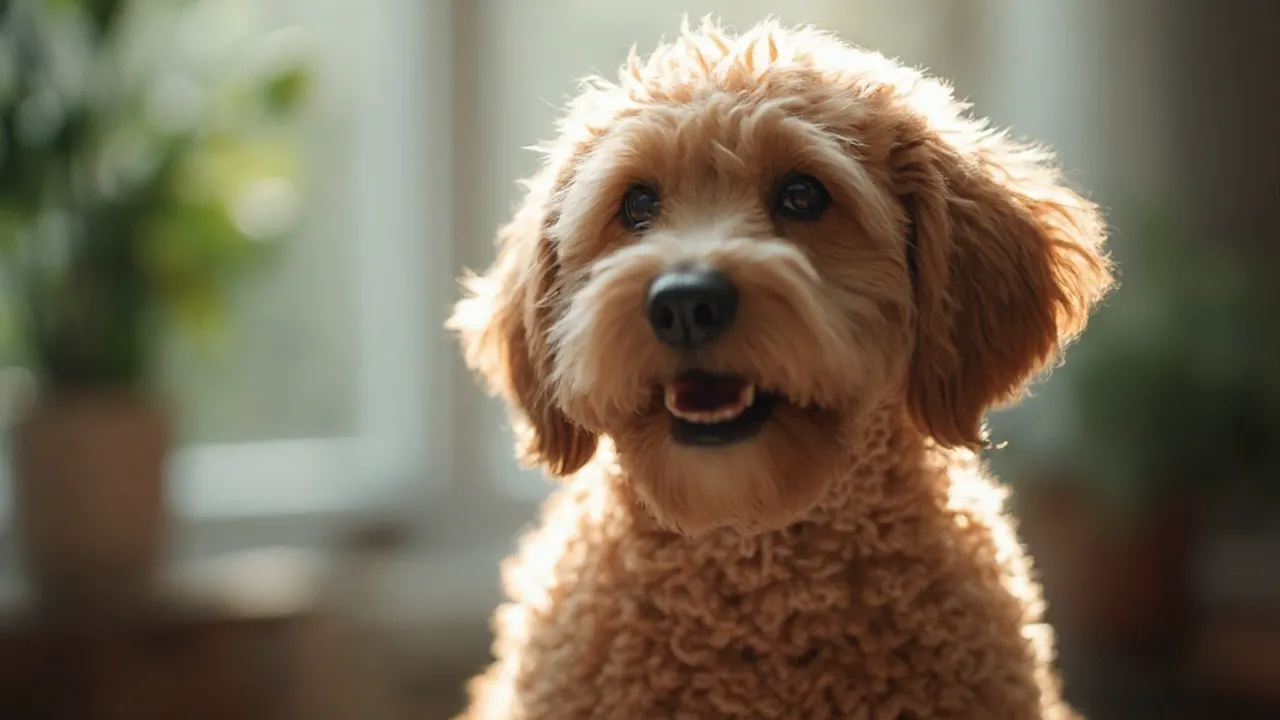 Labradoodle after grooming
