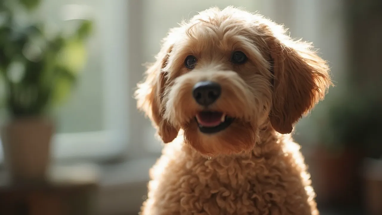 Labradoodle before grooming