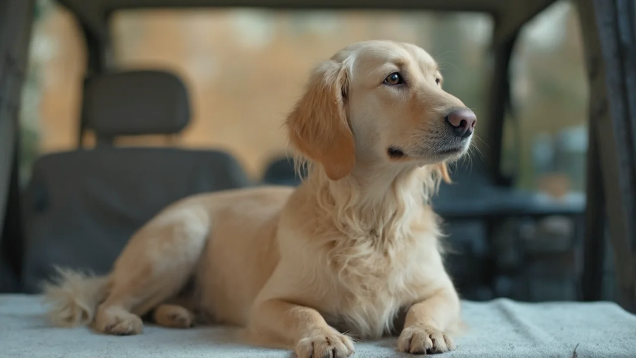 Labrador Retriever before grooming
