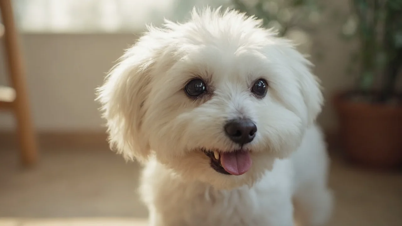 Maltese after grooming
