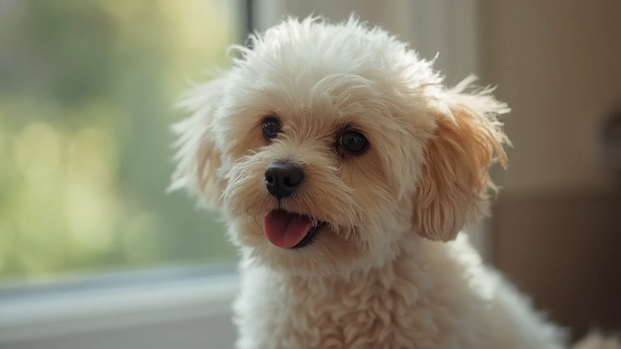 Maltipoo before grooming