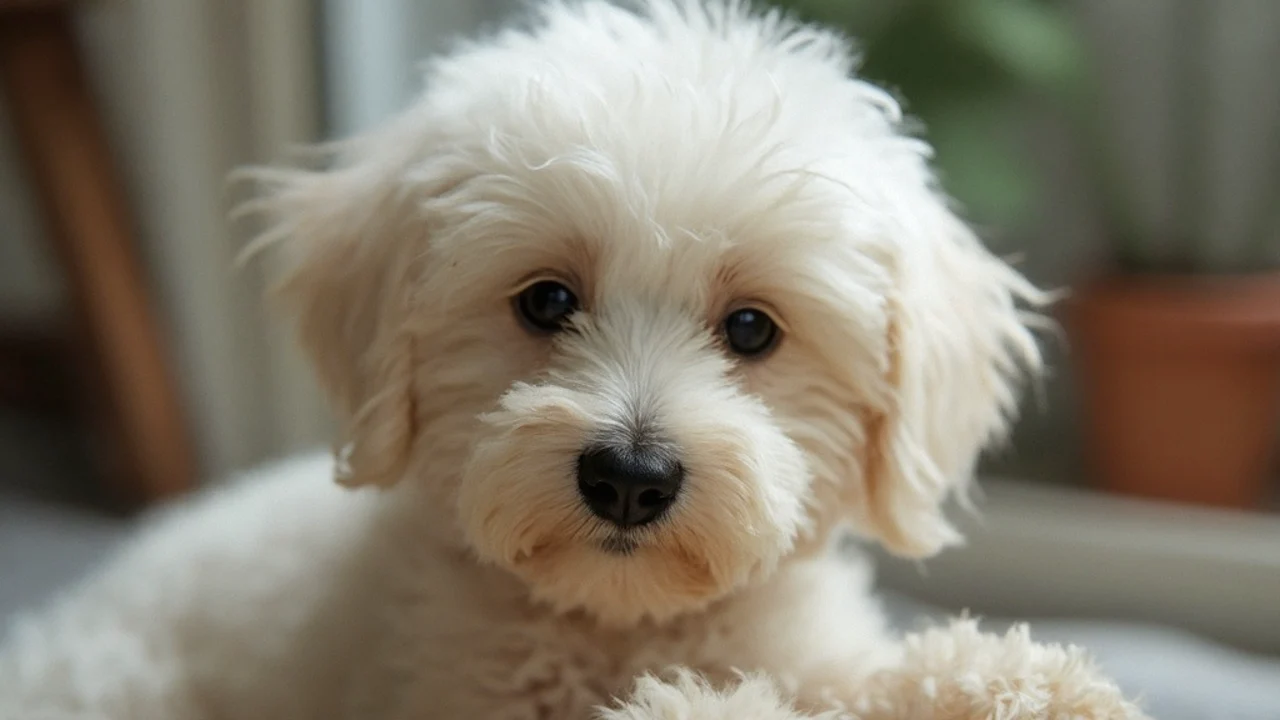 Maltipoo before grooming