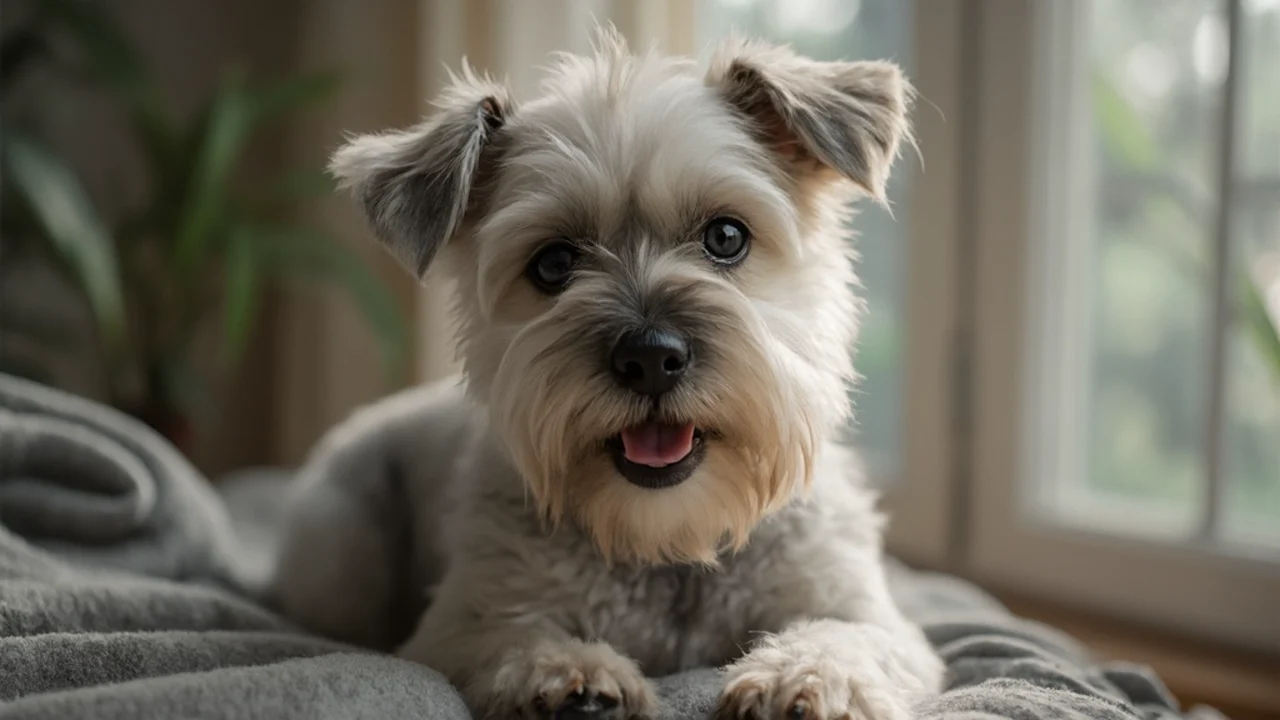 Miniature Schnauzer before grooming