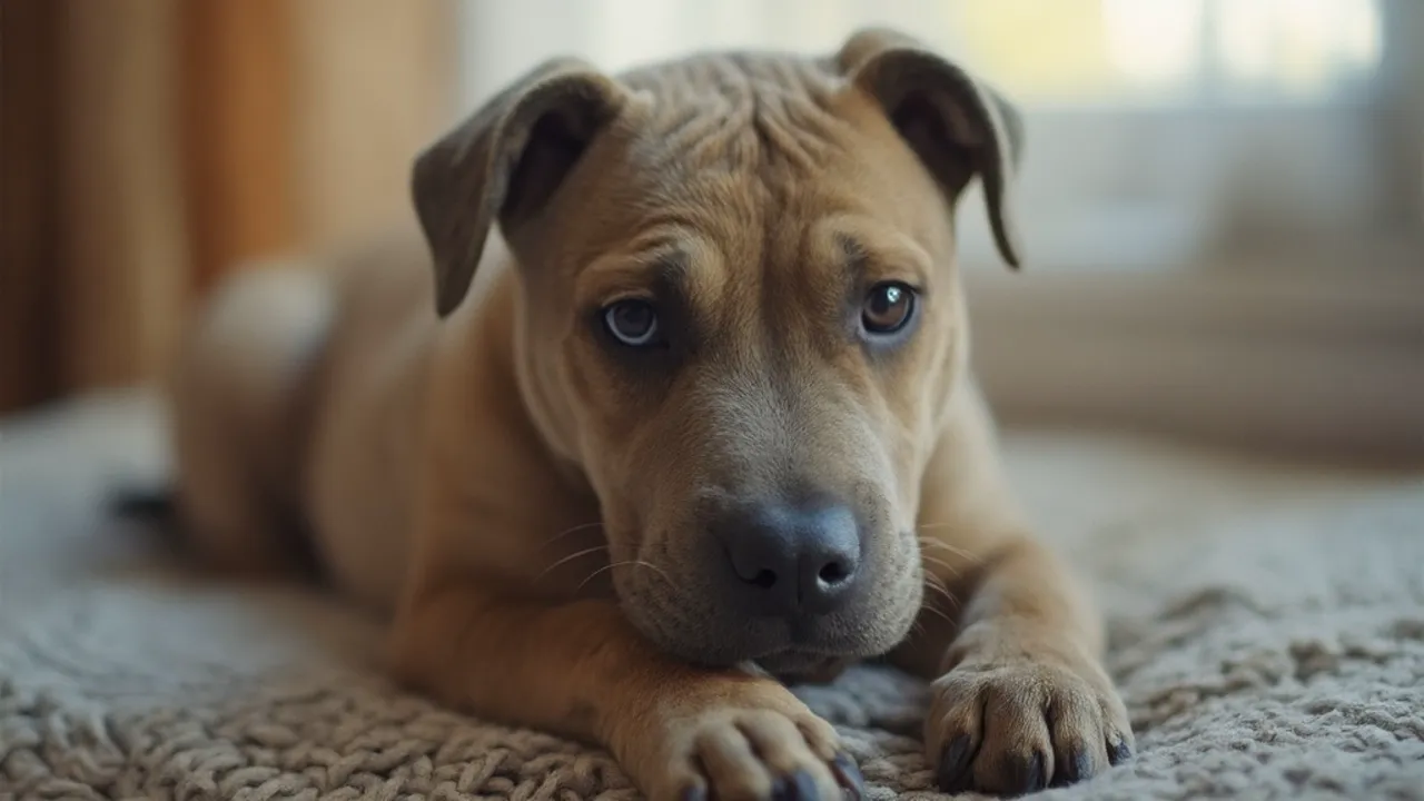 Pit Bull before grooming