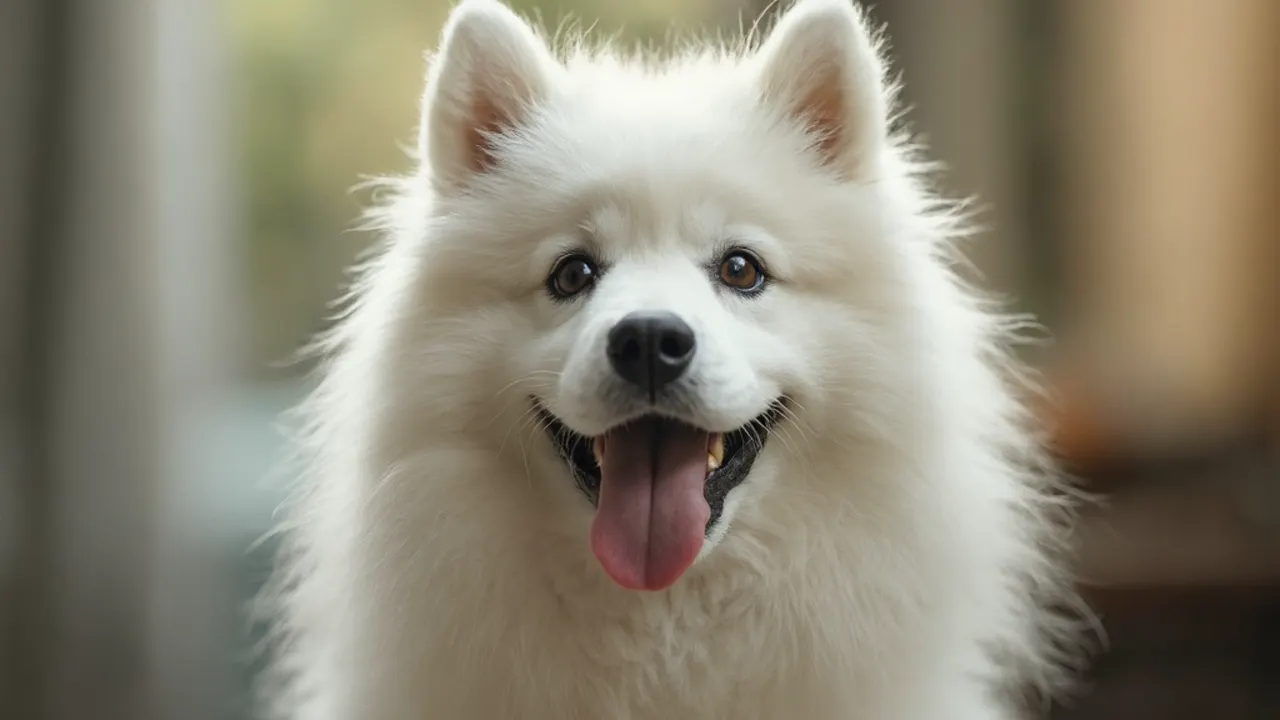 Samoyed before grooming