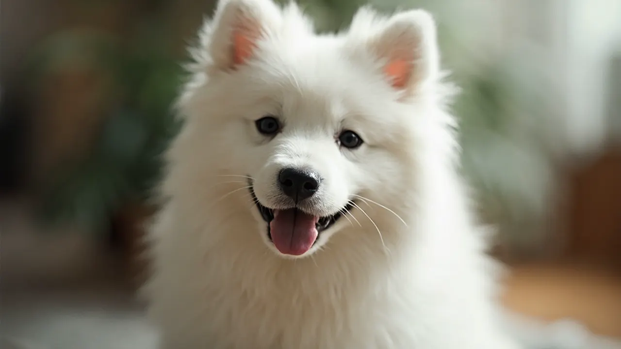 Samoyed after grooming