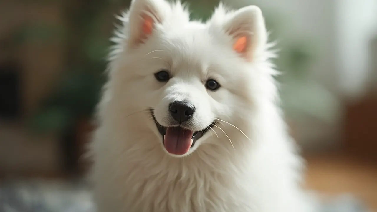 Samoyed before grooming