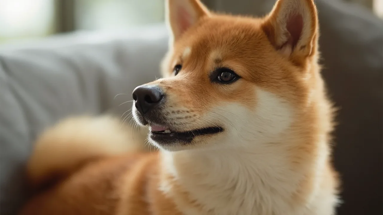 Shiba Inu before grooming