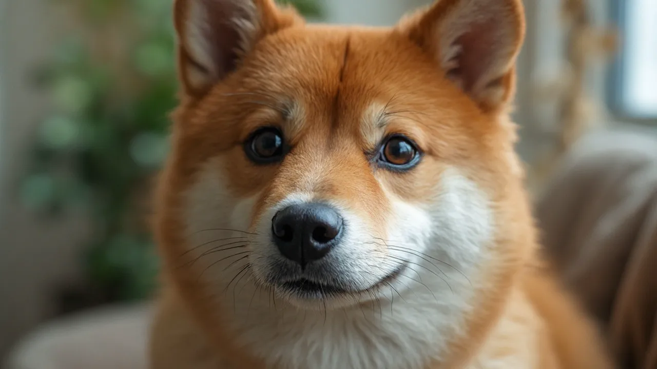 Shiba Inu after grooming