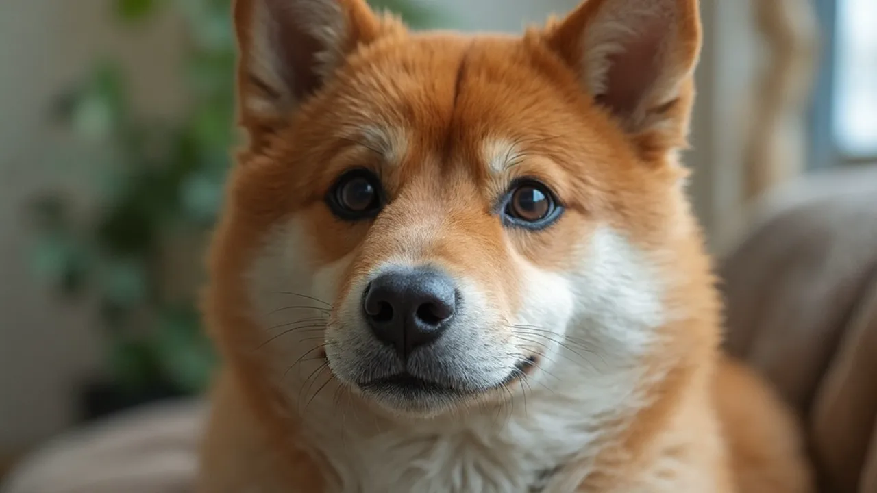 Shiba Inu before grooming