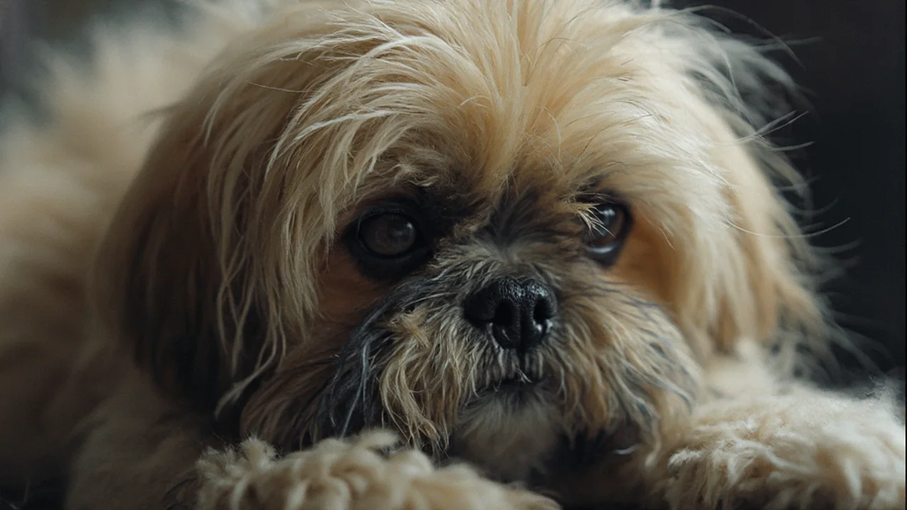 Shih Tzu before grooming