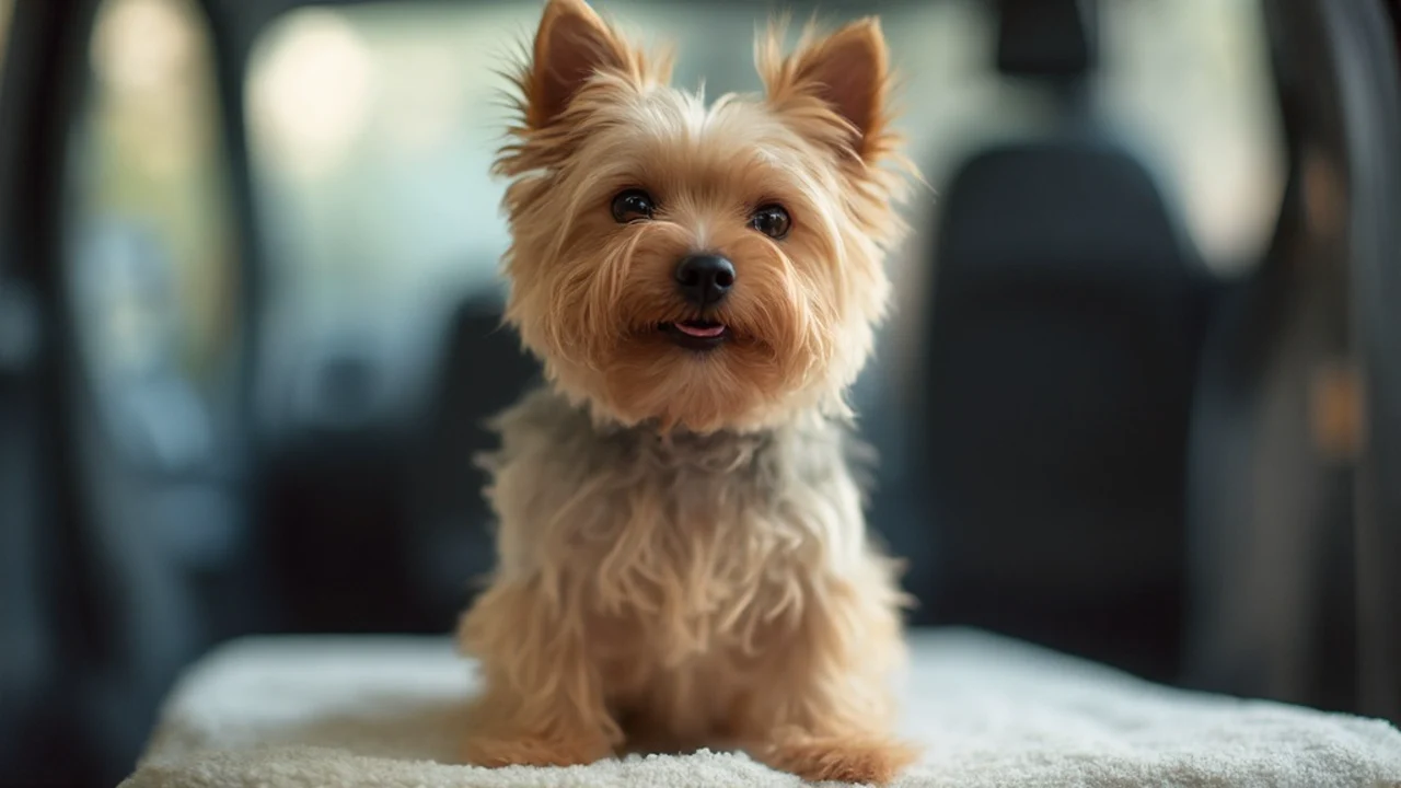 Yorkshire Terrier after grooming