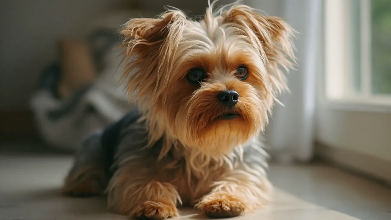 Yorkshire Terrier before grooming